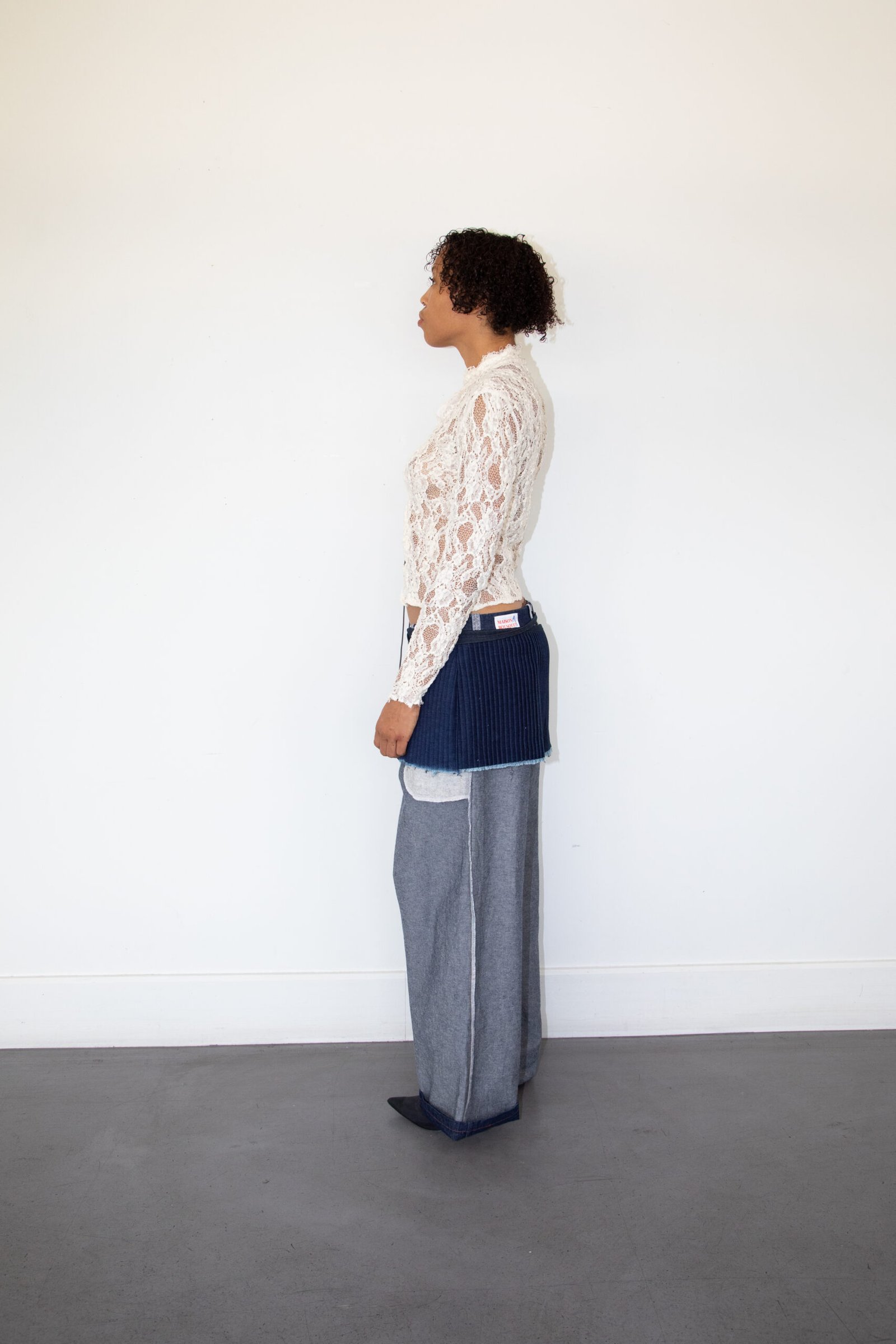 Jupe pleated jean – Image 6