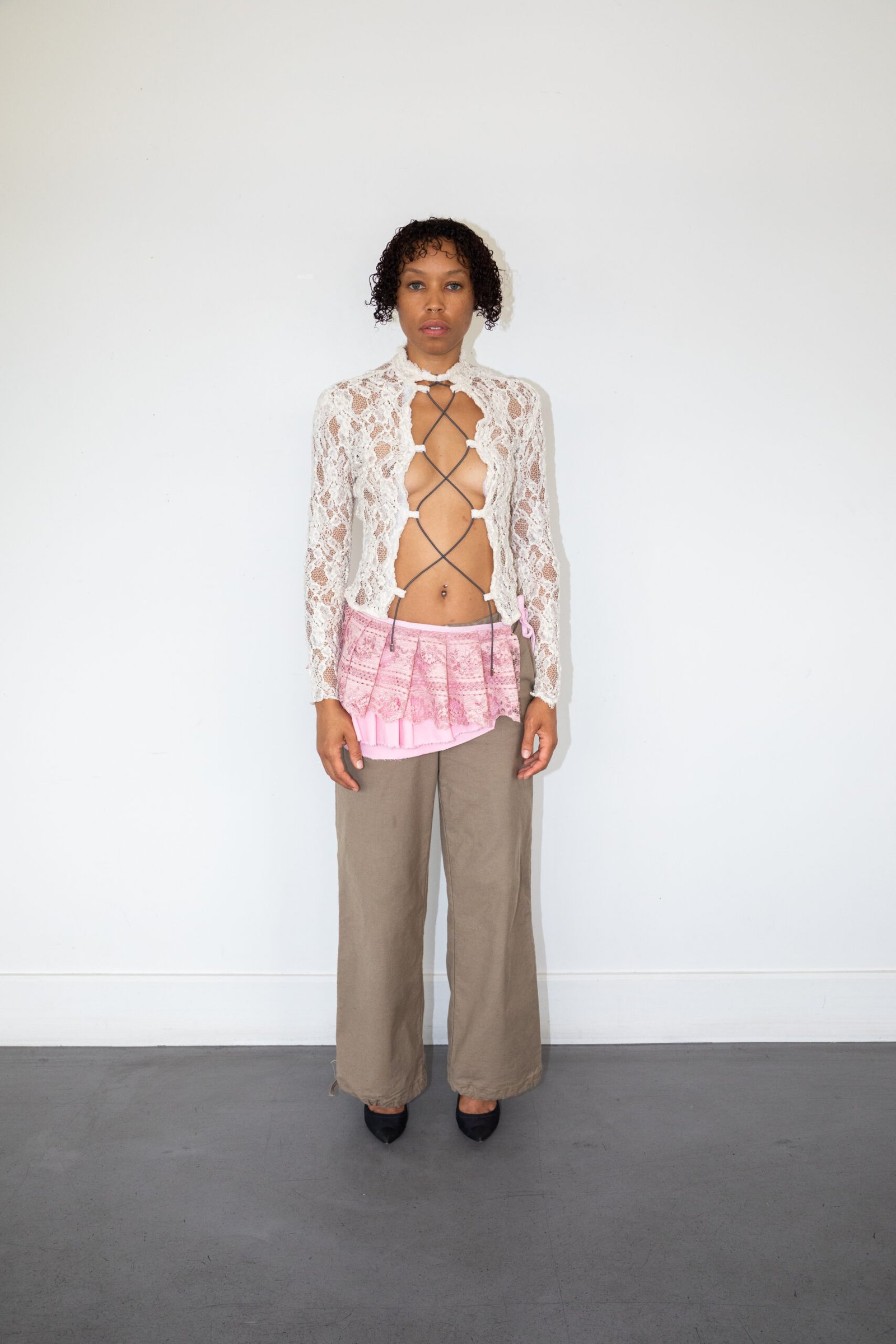 Jupe Pink lace